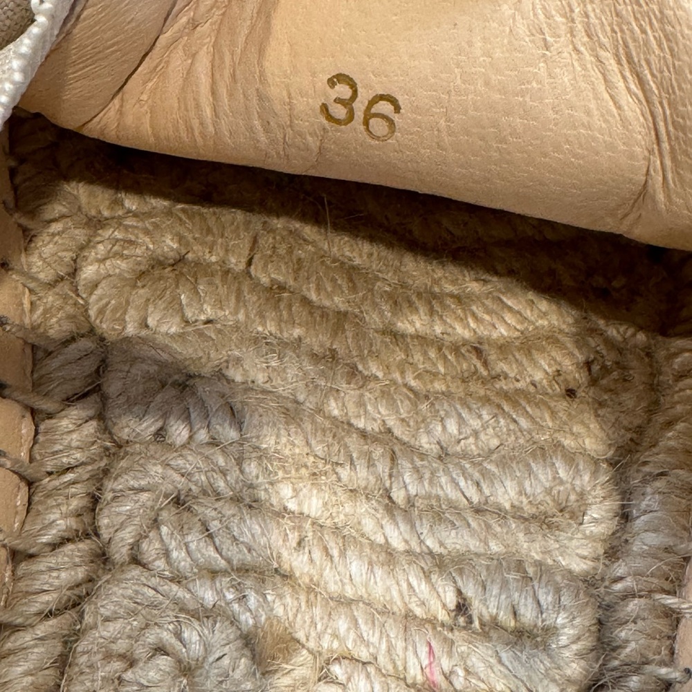 FINAL PRICE 💖Christian Louboutin Beige Espadrilles with Silver Studs - Picture 14 of 14